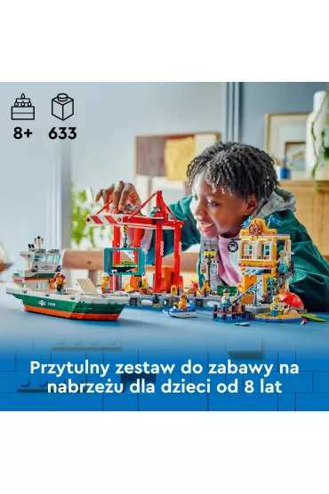 LEGO City Nadmorski port ze statkiem towarowym 60422