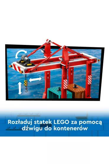 LEGO City Nadmorski port ze statkiem towarowym 60422