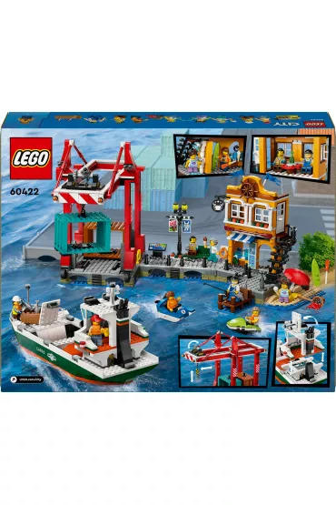LEGO City Nadmorski port ze statkiem towarowym 60422