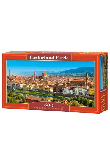 Puzzle 600 el. Panorama Florencji Castorland