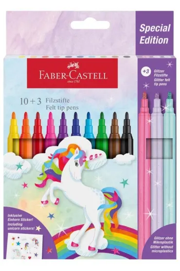 Faber-Castell Flamastry Unicorn 10+3 kol. 13 szt.