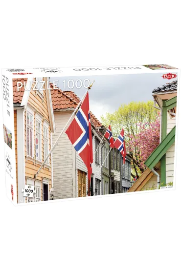 Puzzle 1000 el. Street in Bergen Tactic