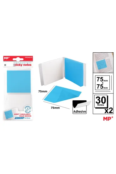 Mp Main Paper Karteczki samoprzylepne przezroczyste 75x75mm 60 szt.