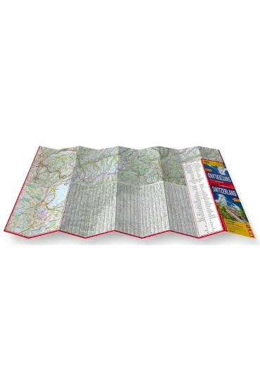 Szwajcaria Switzerland laminowana mapa samochodowo-turystyczna 1:350 000