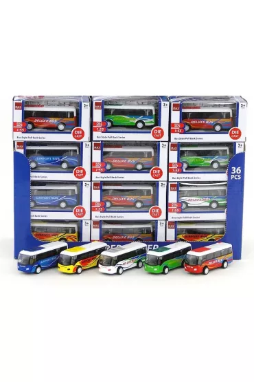 Autobus metalowy z nap�dem mix wzor�w Adar