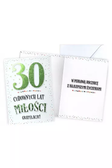 Kukartka Karnet Rocznica �lubu 30