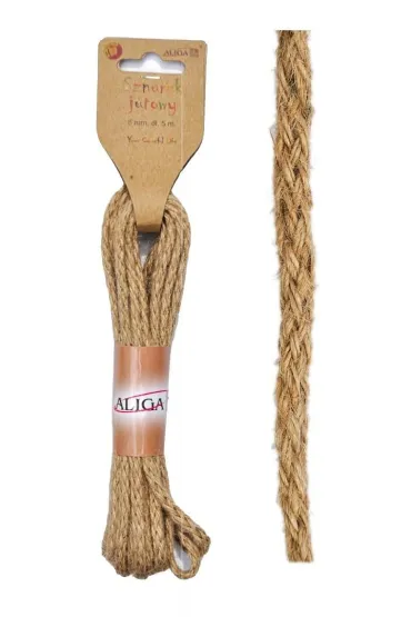 Aliga Sznurek jutowy 6mmx5m 5 m
