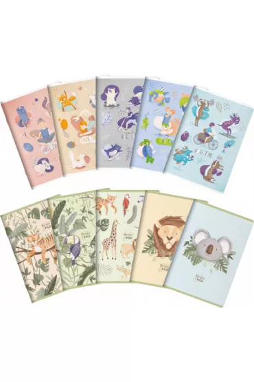 Top-2000 Zeszyt A5 Free&Wild linia 32 kartki 10 szt.
