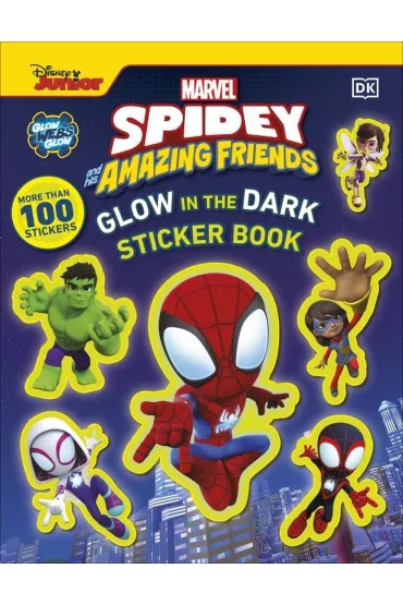 Marvel Spidey and His Amazing Friends Glow in the Dark Sticker Book. With More Than 100 Stickers wer. angielska