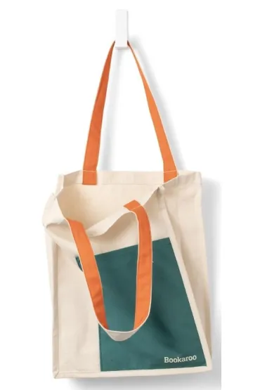 If Bookaroo Torba bawe�niana Teal&Orange