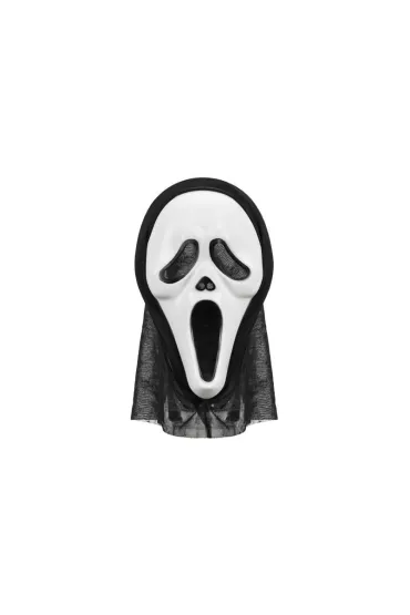 PartyDeco Maska Halloween z kapturem 18x31cm