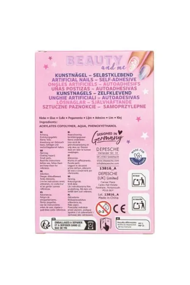 Sztuczne paznokcie Top Model BEAUTY&ME samoprzylepne 13816A Depesche