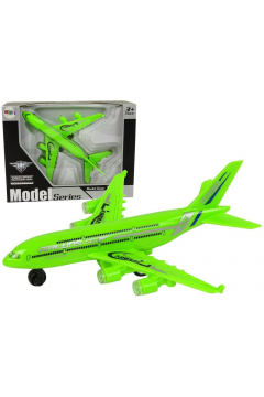 Samolot pasaerski zielony Leantoys