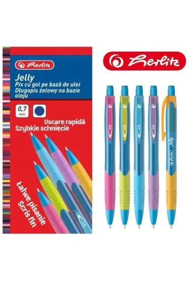 Herlitz D�ugopis Jelly wk�ad niebieski 0,7mm Pelikan (400197876)