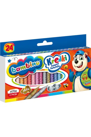 St. Majewski Kredki �wiecowe Bambino 24 szt.