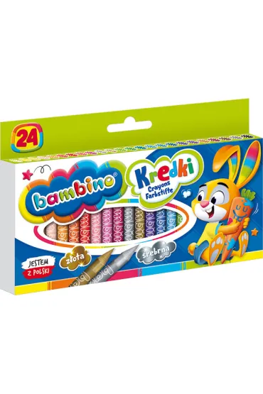 St. Majewski Kredki �wiecowe Bambino 24 szt.