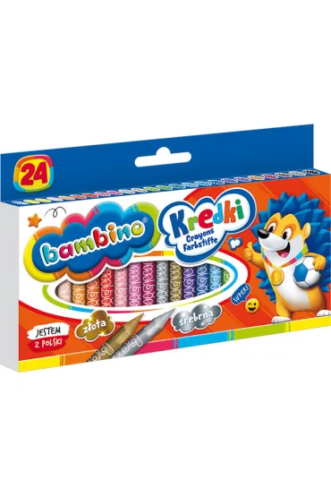 St. Majewski Kredki �wiecowe Bambino 24 szt.