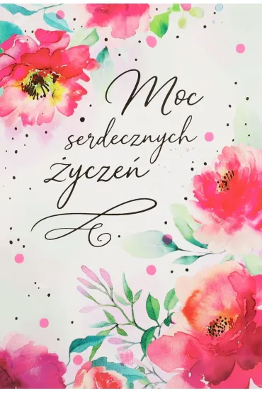 Karnet okazjonalny B6 z kopert� Urodziny Kwiaty PAN DRAGON STAR-163