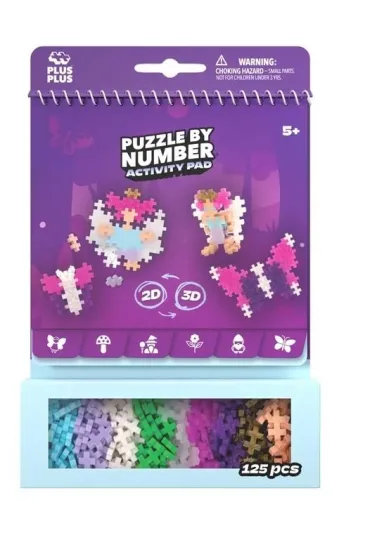 Klocki Plus-Plus puzzle by number las 125el
