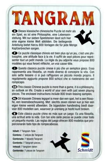Gra Tangram w metalowej puszce Schmidt Spiele-Gry