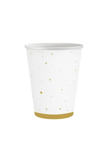 Godan Kubeczki papierowe Celebrate z�ote 250ml 6 szt