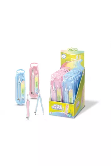Cricco Cyrkiel szkolny z grafitami pastel etui mix