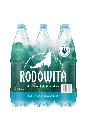 Rodowita z Roztocza Woda mineralna niegazowana Zgrzewka 6 x 1.5 l