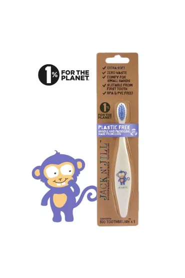 Jack N Jill Bio Szczoteczka do zbw dla dzieci, Monkey