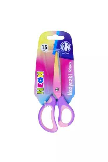 No�yczki szkolne ergonomiczne Astrakids Neon 15cm