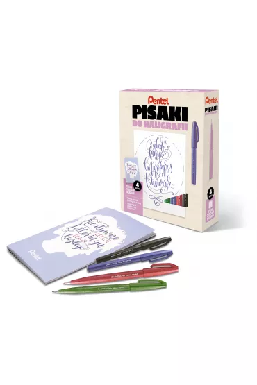 Pentel Pisaki do kaligrafii 4 szt.
