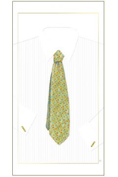 Karnet G05 41A 037 + koperta Krawat zielony 12x23 cm