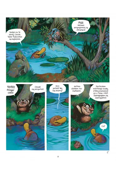 M�j pierwszy komiks 5+ Dziobak Toto i drapie�niki. Dziobak Toto. Tom 3 - Eric  Omond