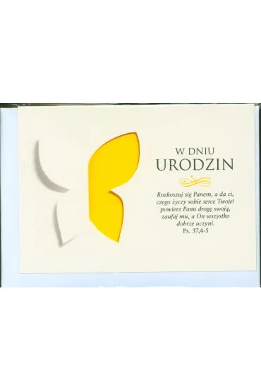 Bogulandia Kartka okoliczno�ciowa W dniu urodzin rozkoszuj si� Panem PS. 37,4-5 - Edyta Bogulak