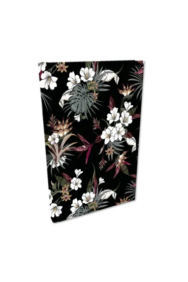 Bee-bee Notes A5 Soft Touch Tropikalne Kwiaty kratka