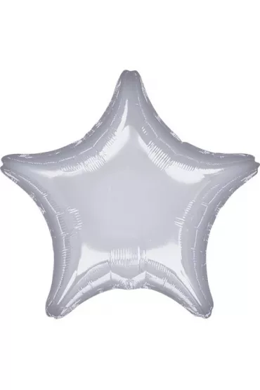 Amscan Balon foliowy metalik srebrny gwiazda luzem 48cm