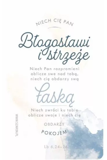 Szaron Magnes na lod�wk� - B�ogos�awie�stwo akwarela