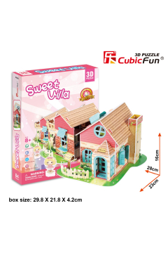 Puzzle 3D 84 el. Sweet Villa Domek dla lalek Cubic Fun