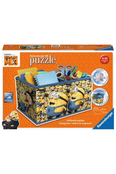 Puzzle 3D 216 el. Kuferek na skarby Minionki 112609 Ravensburger