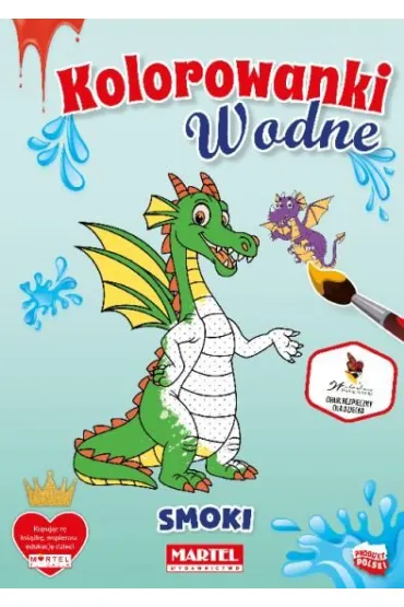 Kolorowanka wodna. Smoki