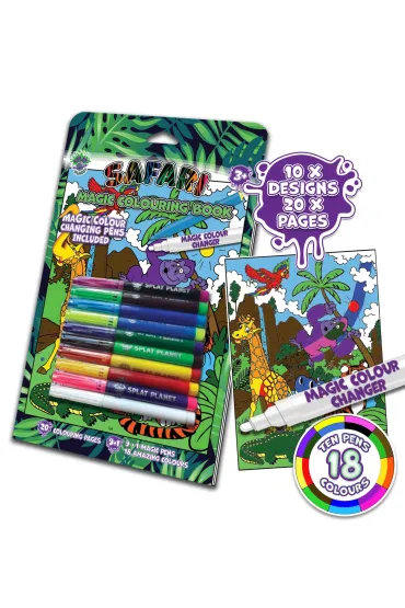 Ksi��eczka z magicznymi mazakami Safari