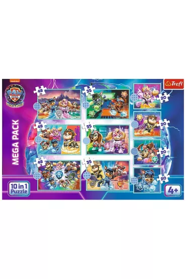 Puzzle 10w1 Psi Patrol Weso�y dzie� piesk�w 96002 Trefl