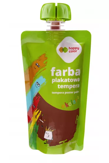 Happy Color Farba plakatowa tempera br�zowy 100 ml