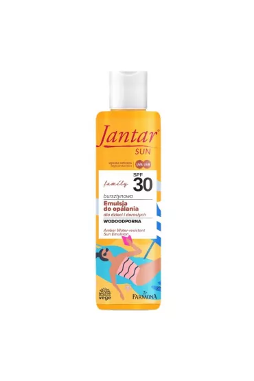Jantar Sun family Emulsja do opalania dla dzieci i dorosych SPF 30 200 ml