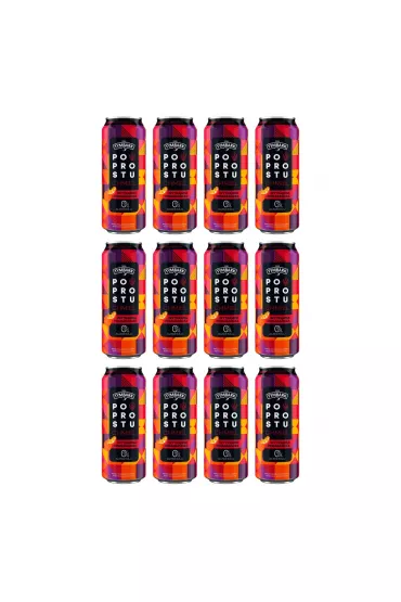 Tymbark Po prostu Chmiel Nap�j bezalkoholowy wytrawna pomara�cza Zgrzewka 12 x 500 ml