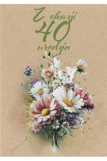 Trend Kartka okoliczno�ciowa Urodziny 40