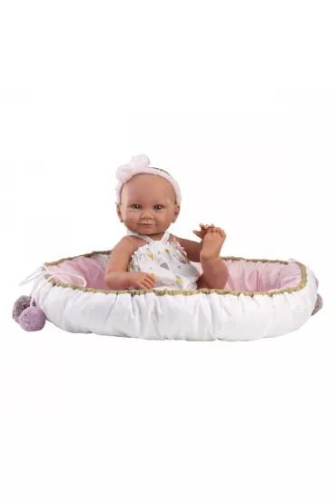 Lalka winylowa bobas Nica w kokoniku 40cm Llorens
