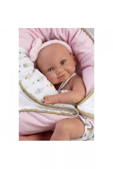 Lalka winylowa bobas Nica w kokoniku 40cm Llorens