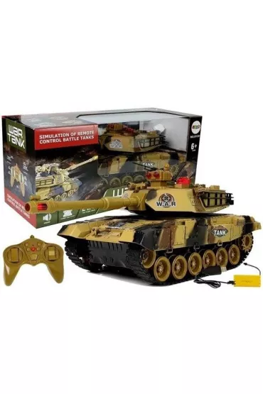 Czo�g zdalnie sterowany R/C 2.4 Ghz z�lty LeanToys