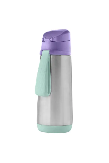 b.box Butelka termiczna z ustnikiem sportowym Lilac Pop 500 ml