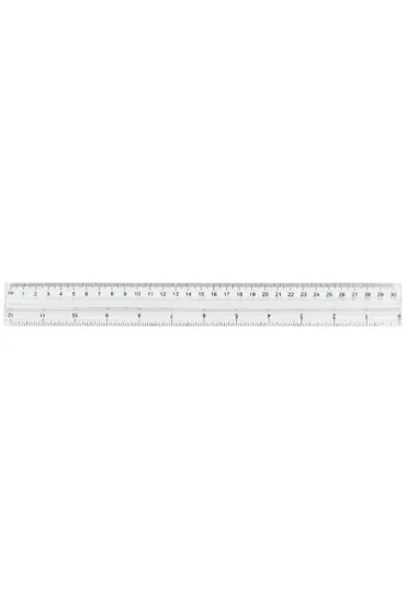 Linijka GRAND plastikowa z uchwytem - 30cm/12cali